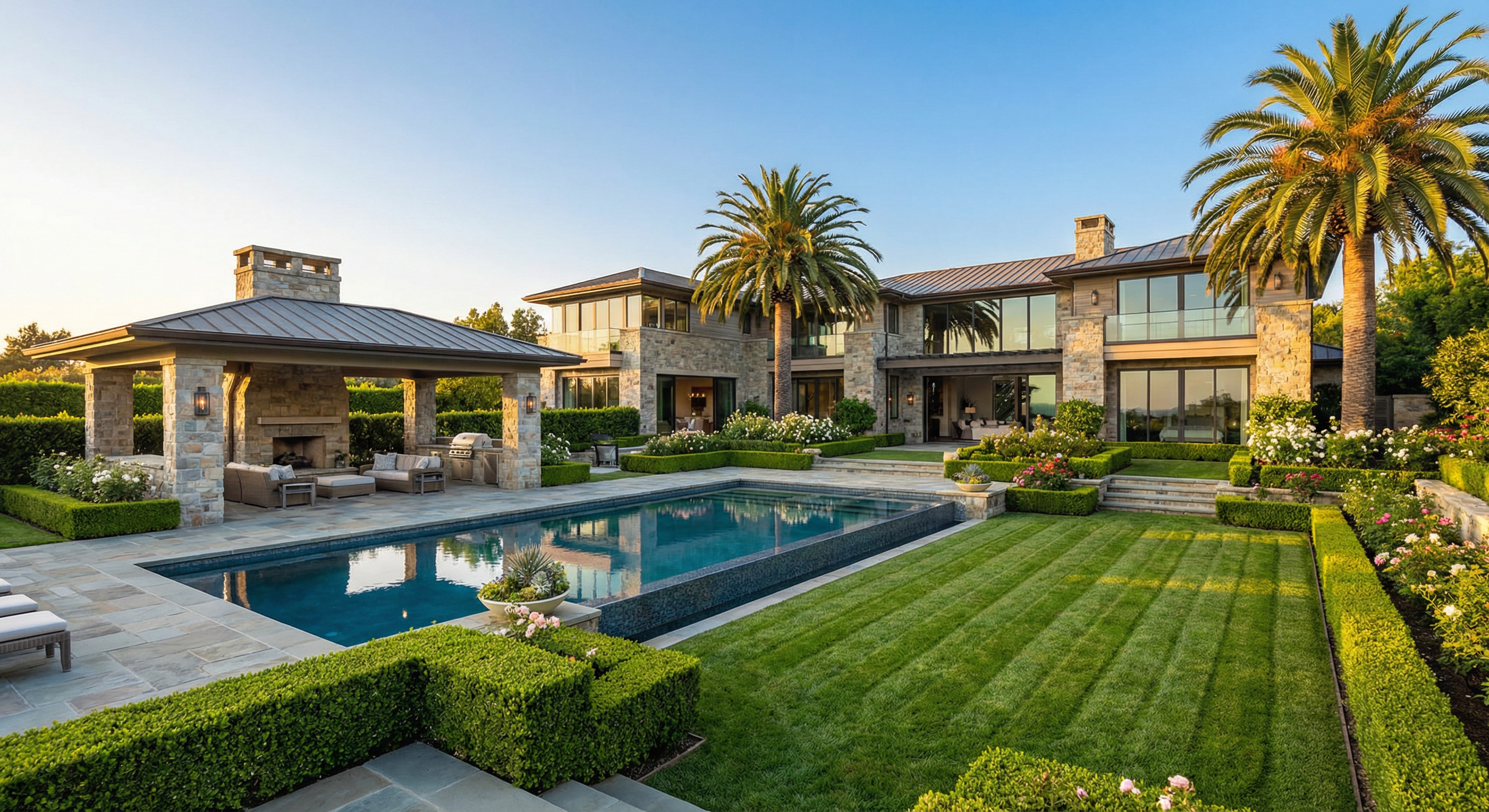 Luxury estate with pool and outdoor living